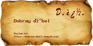 Dobray Ábel névjegykártya