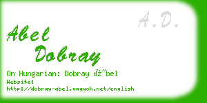 abel dobray business card